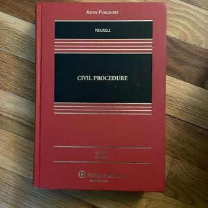 Civil Procedure 7th Edition by Stephen Yeazell Hardcover Textbook